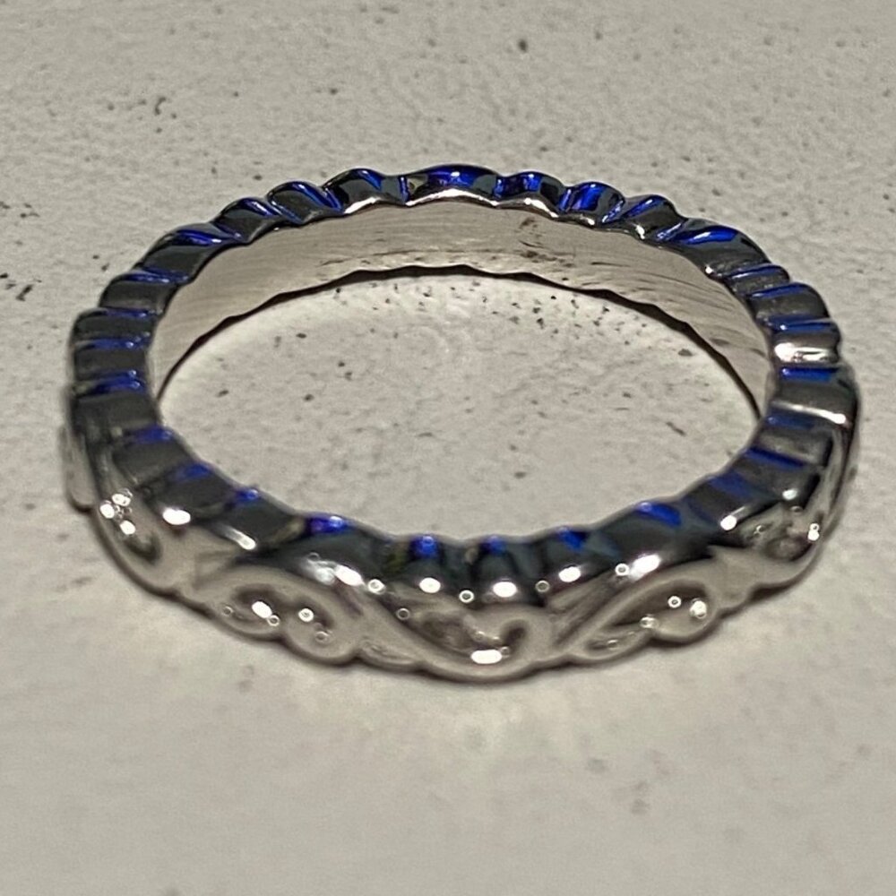 Stacker Ring Size 7.5 SAI Jewelry Sterling Silver Stamped 925 - Picture 6 of 8